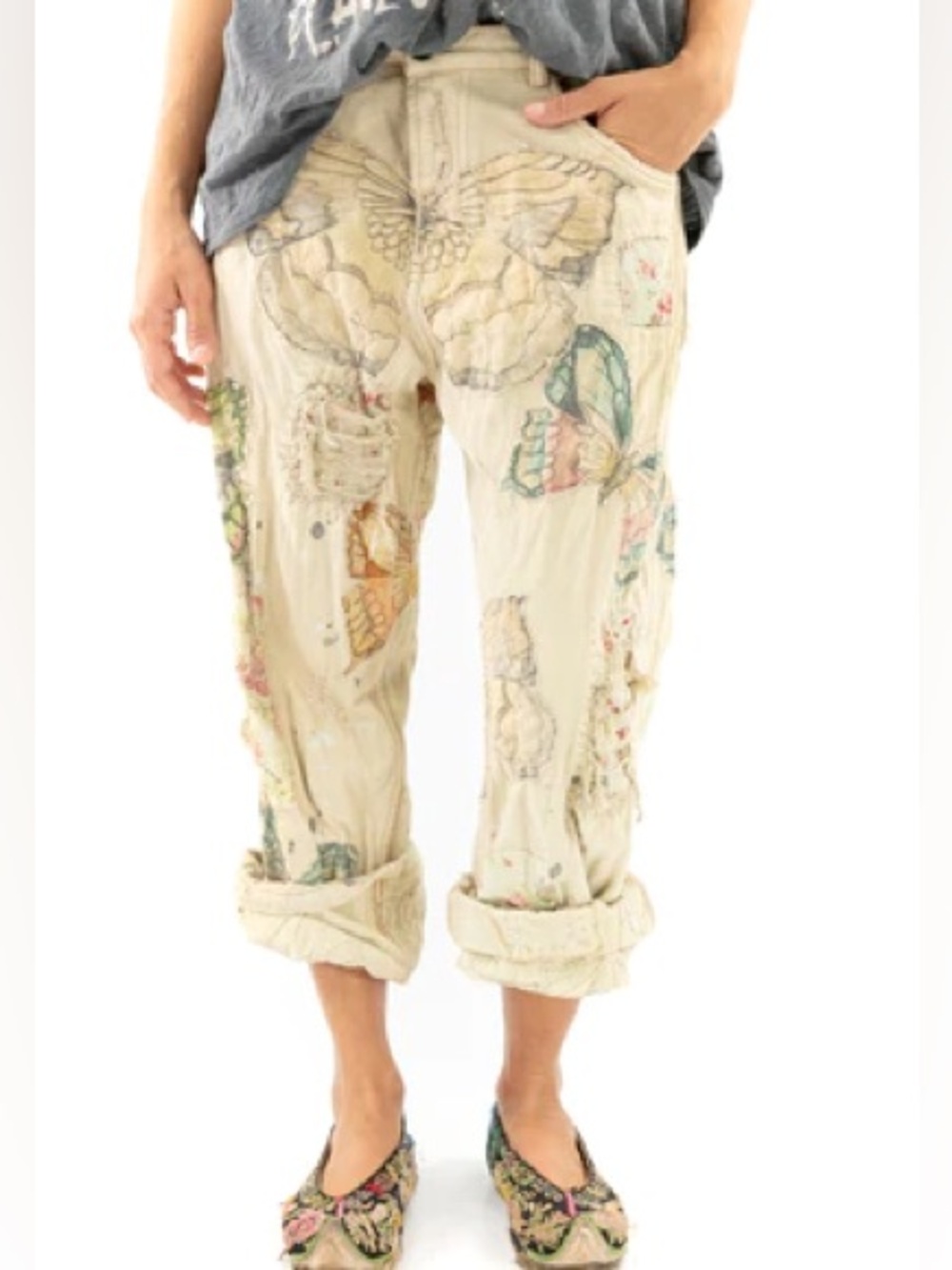 Magnolia Pearl Butterfly Ranchero Denims (Style 385) in Mariposa